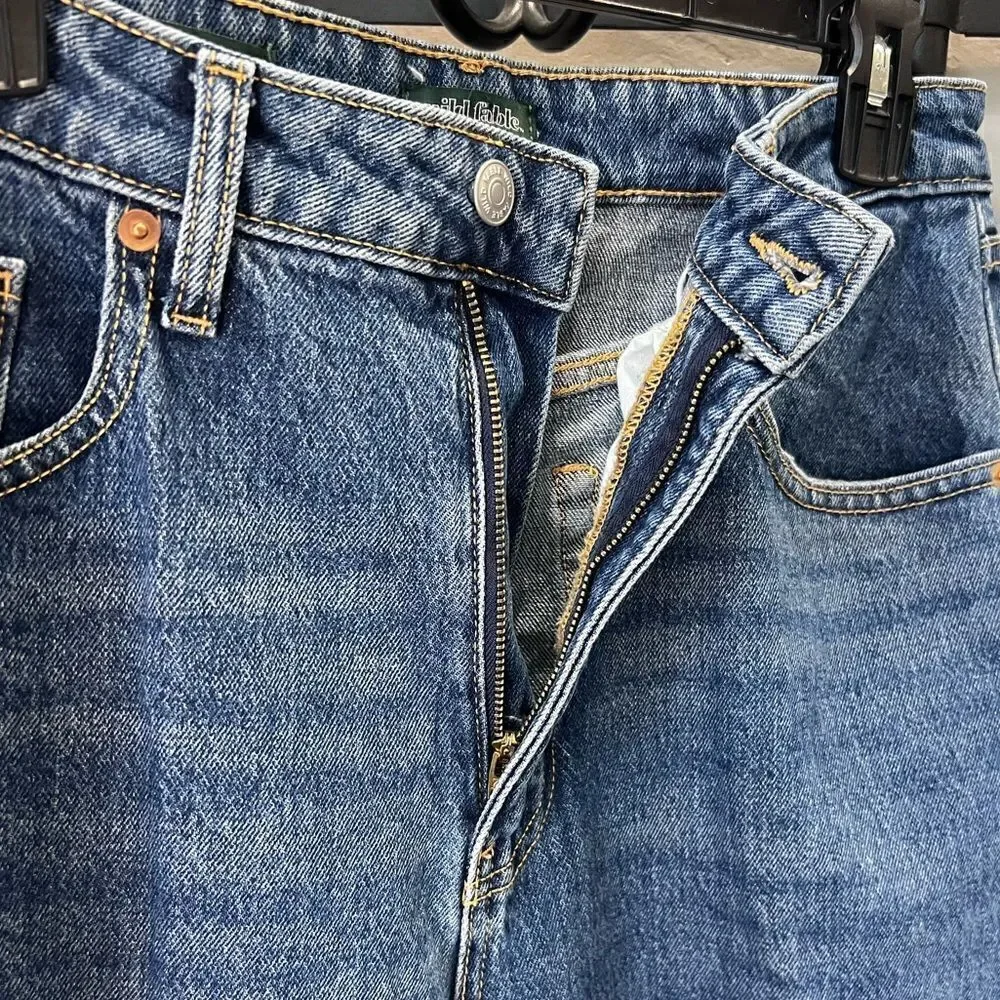 Wild fable highest rise baggy jeans distressed medium wash size 29/8 - Picture 9 of 16